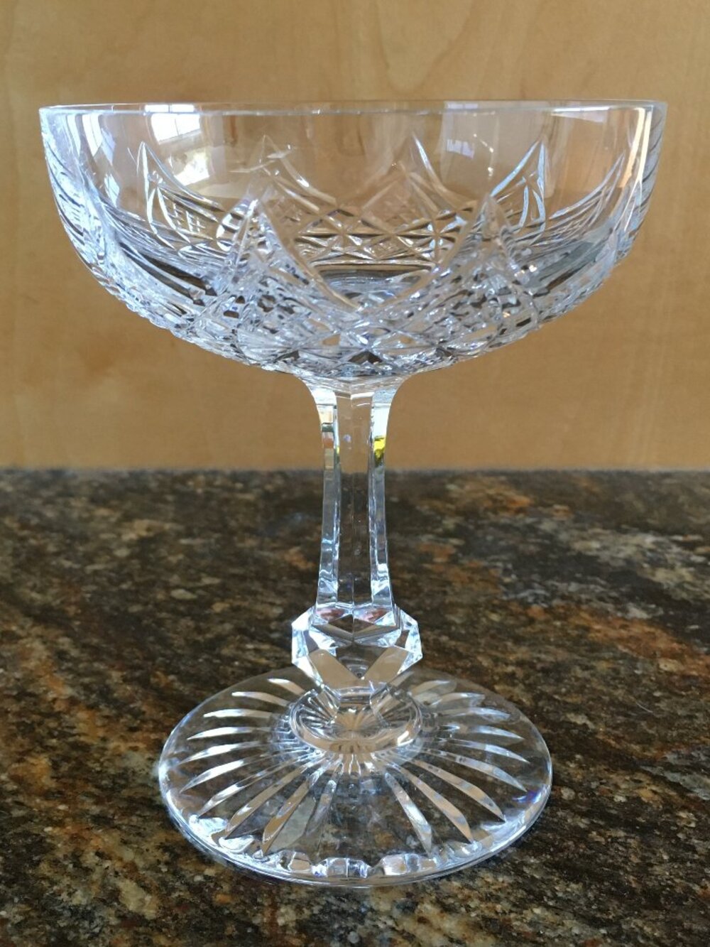 Vintage Baccarat France Cut Crystal 'Colbert' Champagne Coupe - Coupe #1
